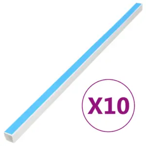 10-osaline iseliimuv kaablikanalite komplekt, valge PVC, 20 x 10 mm, kogupikkus 10 m