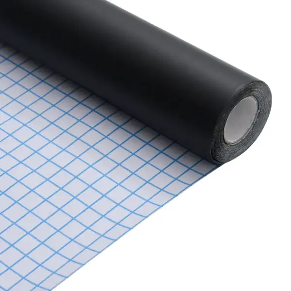 Iseliimuv mööblikleebis matt must PVC, 90 x 500 cm, plastkaabitsaga – 7