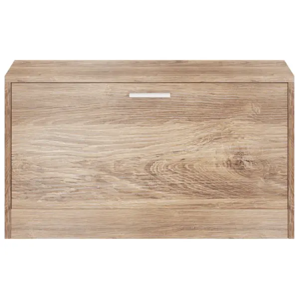 Tammetoonis jalatsipink istumisalusega, MDF ja tehispuit, 80 x 24 x 45 cm – 4