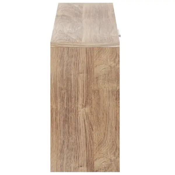 Tammetoonis jalatsipink istumisalusega, MDF ja tehispuit, 80 x 24 x 45 cm – 5
