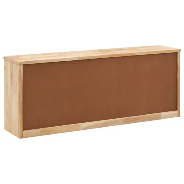 Võredisainiga jalatsite hoiupink kahe hoiuruumiga, pähklipuit, 94 x 20 x 38 cm - 4