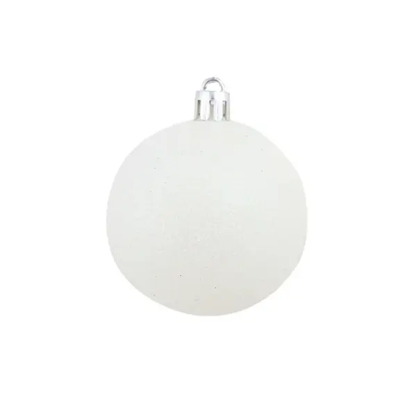 100-osaline plastist jõulukuulide komplekt, valge/hall, 3/4/6 cm – 11