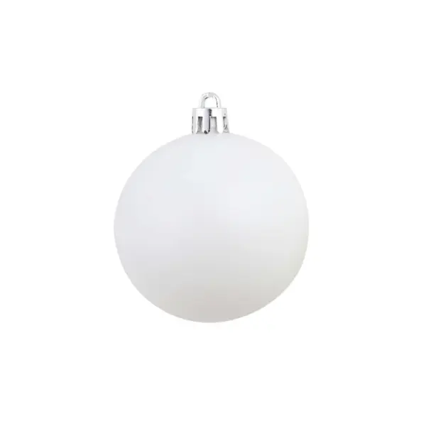 100-osaline plastist jõulukuulide komplekt, valge/hall, 3/4/6 cm – 7