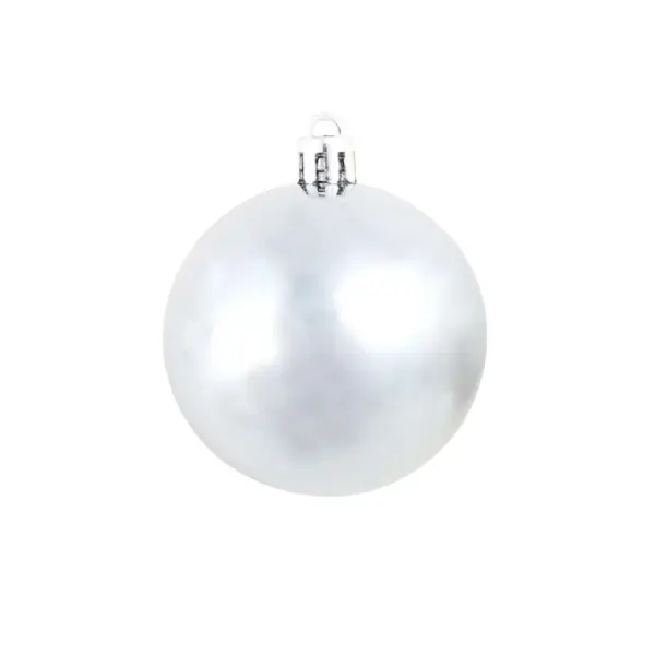 100-osaline plastist jõulukuulide komplekt, valge/hall, 3/4/6 cm – 9