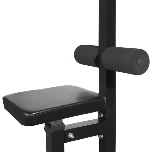 Jõusaaliseade kangi ja hantlite komplektiga, 30,5 kg, must, 110 x 121 x 190 cm – 4