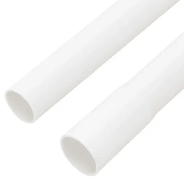Valged PVC kaablikanalid klambritega, Ø20 mm, 10 m komplekt – 6
