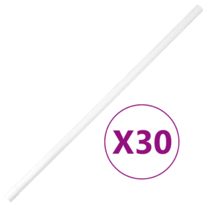 Valged PVC kaablikanalid klambritega, Ø20 mm, 30 m komplekt
