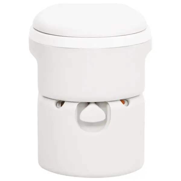 Kaasaskantav matkatualett kolbpumbaga, valge, 24+17 l, HDPE ja PP, 53,5 x 37 x 48 cm - 2