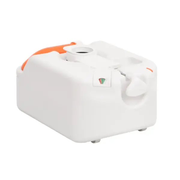 Kaasaskantav matkatualett kolbpumbaga, valge, 24+17 l, HDPE ja PP, 53,5 x 37 x 48 cm - 5