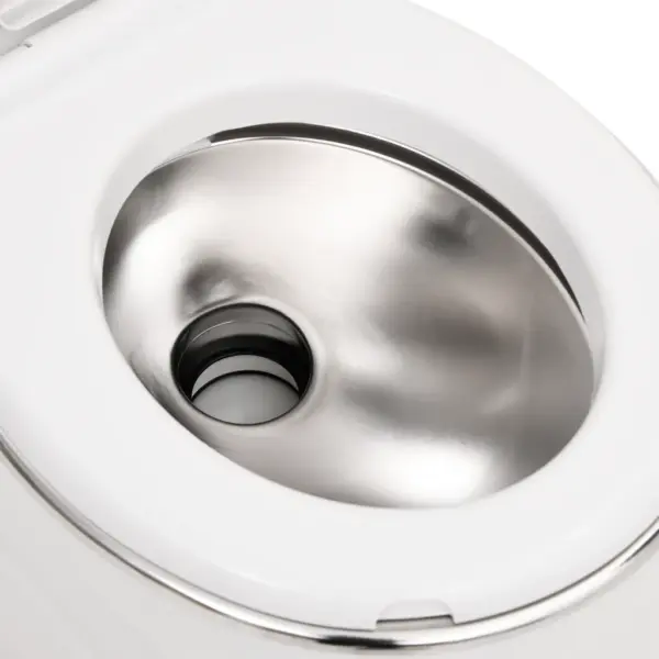 Kaasaskantav matkatualett kolbpumbaga, valge, 24 + 17 l, HDPE ja roostevaba teras - 9