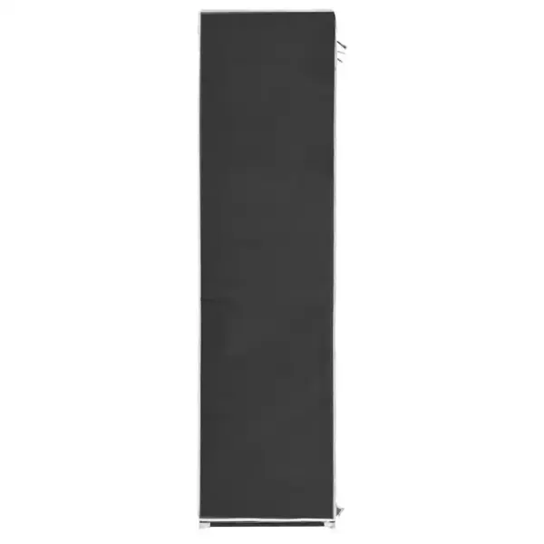 Kaasaskantav riidekapp sektsioonide ja torudega, must, mittekootud kangas, 150 x 45 x 175 cm - 6
