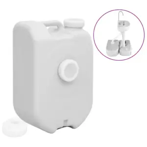 Kaasaskantav veepaak adapteriga, 24 l, hall HDPE