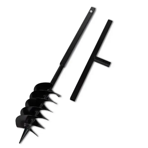Käepidemega maapuur 150 mm spiraaliga, 12 pikendustoru, kuni 13 m, teras, must – 5