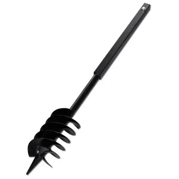 Käepidemega maapuur 150 mm spiraaliga, 12 pikendustoru, kuni 13 m, teras, must – 6