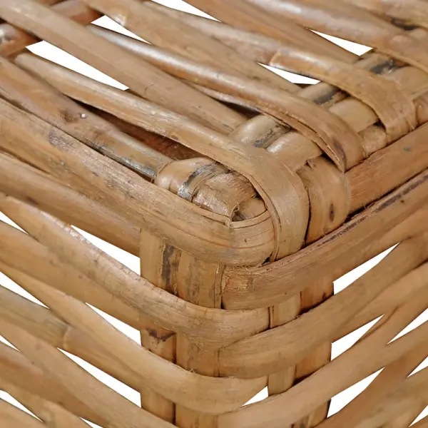 Käetugedeta diivan patjadega, naturaalne rotang, pruun, 67 x 67 x 59 cm – 6