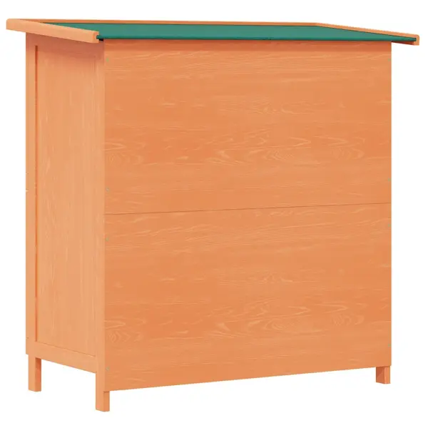 Kahekorruseline õueküülikupuur 4 uksega, männipuidust, pruun, 90 x 45 x 89 cm – 5