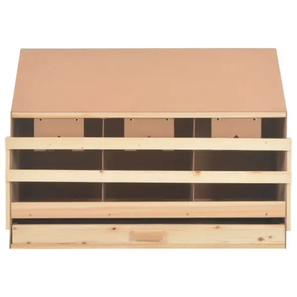 Kana pesakast suurtele kanadele, 3 sektsiooni, männipuit, 93 x 40 x 65 cm – 5
