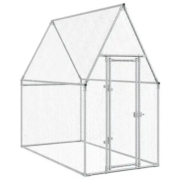 Väliaedik kanadele lukustatava uksega, hõbedane tsingitud teras, 200 x 100 x 190 cm – 2