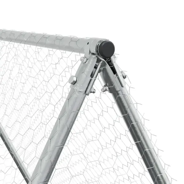 Väliaedik kanadele lukustatava uksega, hõbedane tsingitud teras, 200 x 100 x 190 cm – 10