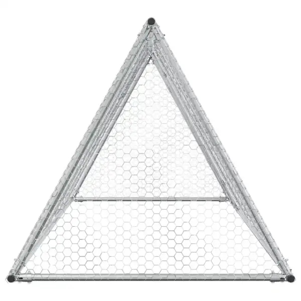 Kanapuur väliaedikuks, tsingitud teras, hõbedane, lukustatava uksega, 200 x 105 x 91 cm – 6