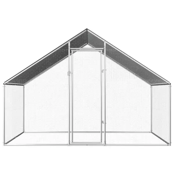 Kanapuur õuealaga, tsingitud teras, hall katus, 2,75 x 2 x 1,92 m – 2