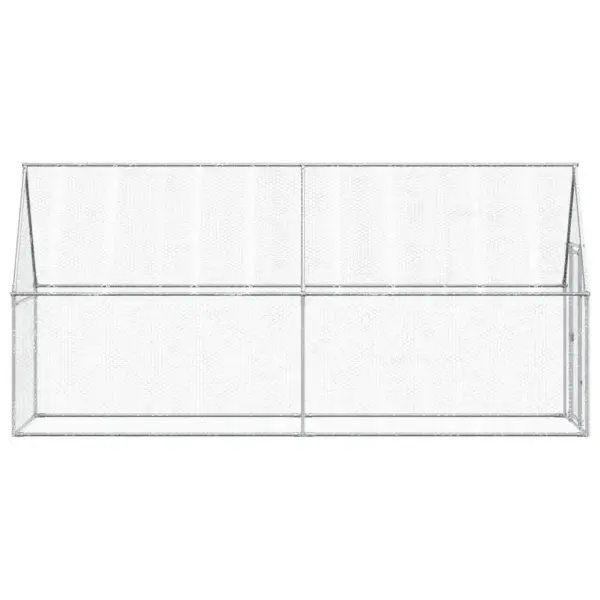 Kanapuur lukustatava uksega, hõbedane tsingitud teras, 400 x 100 x 190 cm – 7