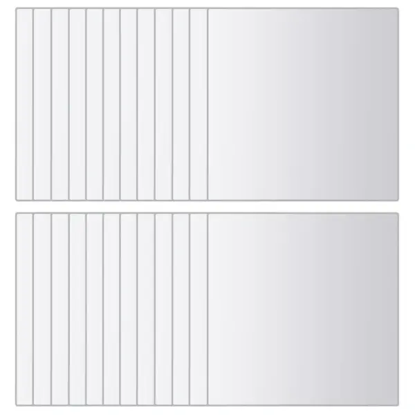 Kandilised raamita peegliplaadid, 24 tk, klaas, 15 x 15 cm – 4