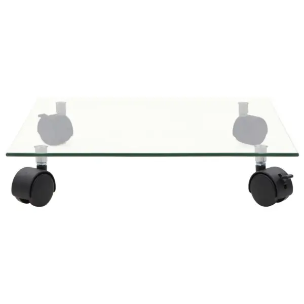 Ratastega kandilised taimealused, karastatud klaas, 2 tk, 35 x 35 cm – 3