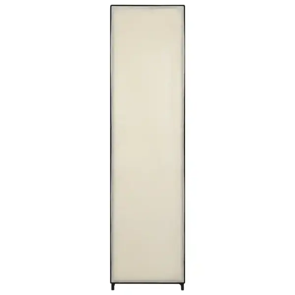 Kangast garderoob 4 sektsiooniga, kreemjasvalge, raudraamiga, 175 x 45 x 170 cm - 6