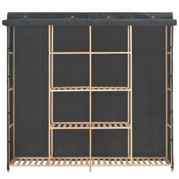 Kangast garderoob avatud sektsioonidega, hall, 173 x 40 x 170 cm – 2
