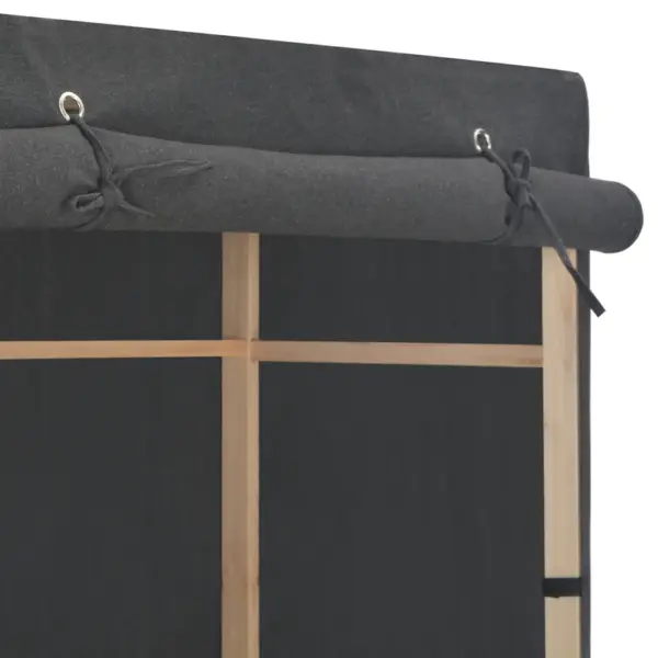Kangast garderoob riiulite ja riputuspuuga, hall, 79 x 40 x 170 cm - 4