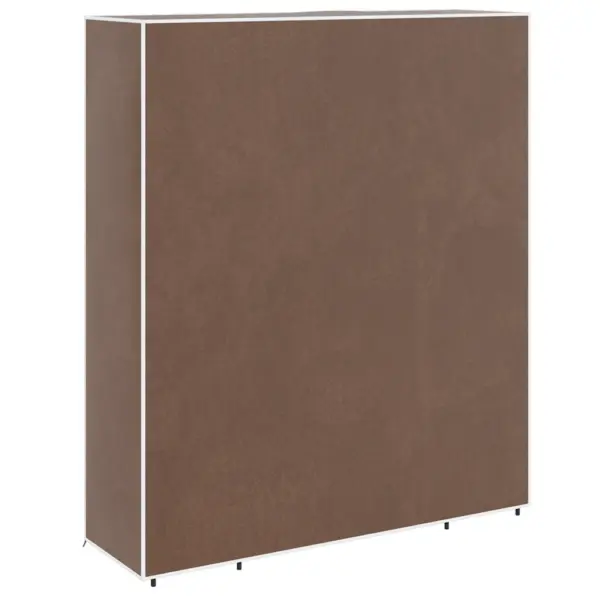 Kangast garderoobikapp sektsioonide ja riputustorudega, pruun, 45 x 150 x 176 cm – 6