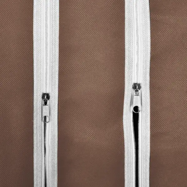 Kangast garderoobikapp sektsioonide ja riputustorudega, pruun, 45 x 150 x 176 cm – 8