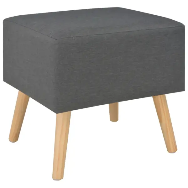Tumehallid kangast öökapid ühe sahtliga, 2 tk, männipuidust jalgadel, 40 x 35 x 40 cm – 4