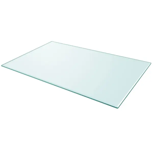 8 mm paksune karastatud klaasist lauaplaat, ristkülik, läbipaistev, 100 x 62 cm – 2