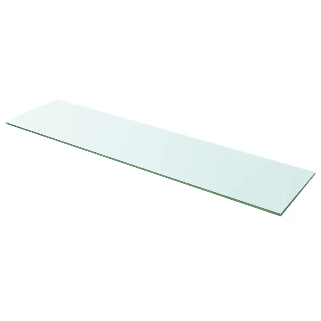 Klaasist riiuliplaat läbipaistev karastatud klaas, 100 x 25 cm, 8 mm, kandevõime 15 kg