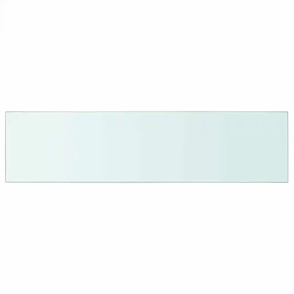Klaasist riiuliplaat läbipaistev karastatud klaas, 100 x 25 cm, 8 mm, kandevõime 15 kg