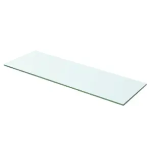Karastatud klaasist riiuliplaat 60 x 15 cm, läbipaistev, 8 mm, kandevõime 15 kg