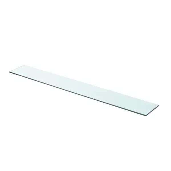 Karastatud klaasist seinariiulid, 2 tk, läbipaistev, 90 x 12 cm – 2