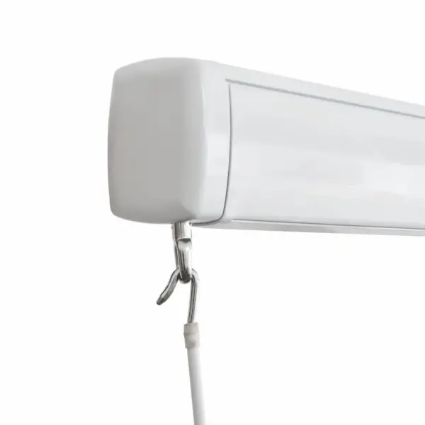 Käsitsi avatav terrassivarikatus, sinine-valge, 450 x 300 cm, alumiiniumraam – 6