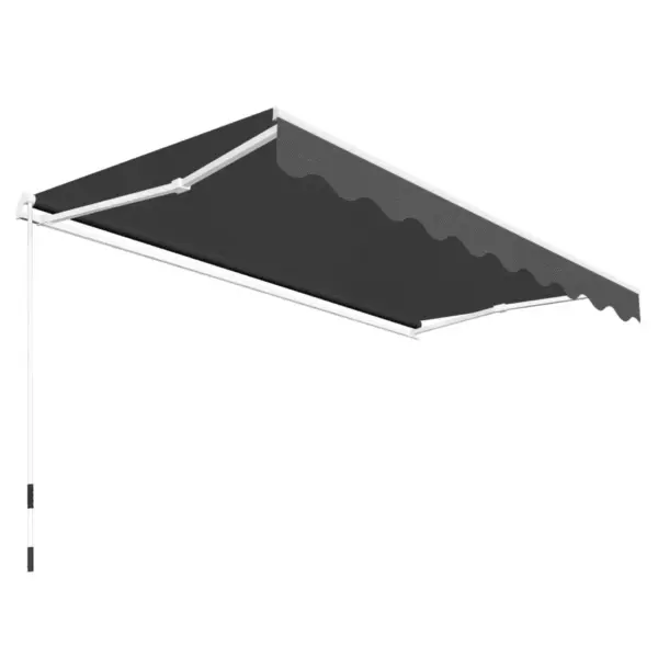 Kokkupandav käsitsi juhitav terrassivarikatus, 300 cm, antratsiithall - 3