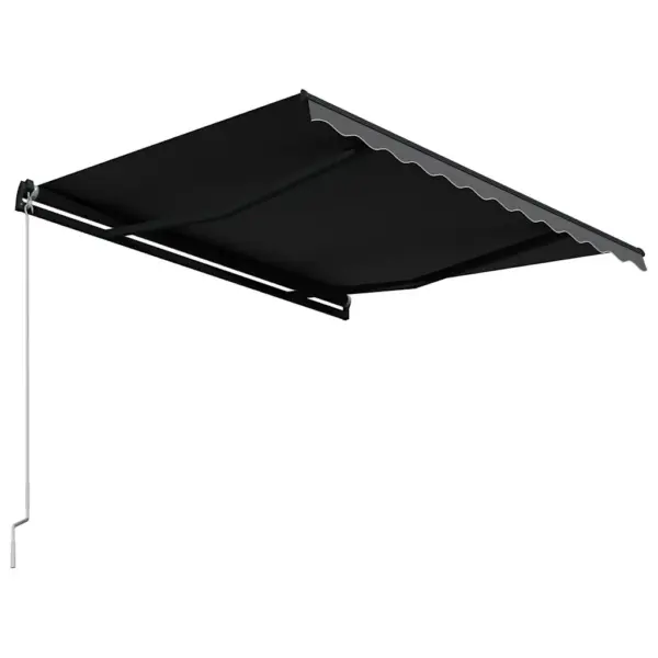 Käsitsi sissetõmmatav terrassivarikatus, 350 x 250 cm, antratsiithall – 4