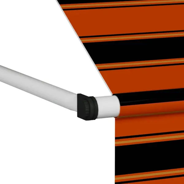 Käsitsi sissetõmmatav varikatus aknale ja terrassile, 300 cm, oranž-pruun – 5
