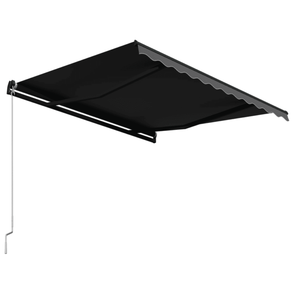Käsitsi sissetõmmatav terrassivarikatus, 300 x 250 cm, antratsiithall kangas, alumiiniumraam – 4