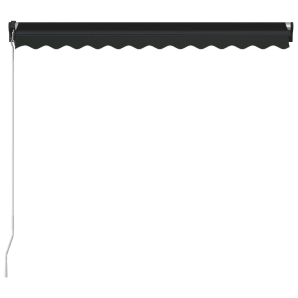 Käsitsi sissetõmmatav terrassivarikatus, 300 x 250 cm, antratsiithall kangas, alumiiniumraam – 5