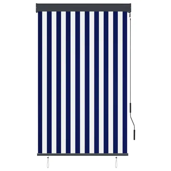 Käsivändaga väliruloo rõdule ja terrassile, sinine-valge, 100 x 250 cm - 2