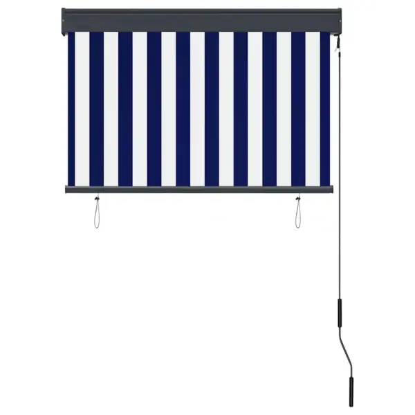 Käsivändaga väliruloo rõdule ja terrassile, sinine-valge, 100 x 250 cm - 4