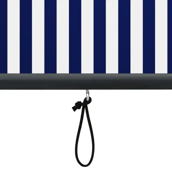 Käsivändaga väliruloo rõdule ja terrassile, sinine-valge, 100 x 250 cm - 8