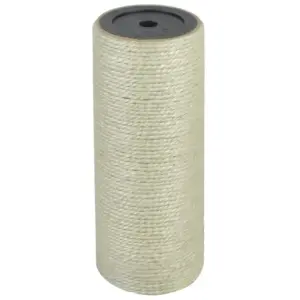 Seinale kinnitatav kasside kraapimispost naturaalset sisalit, 8 x 20 cm, sisemise augu läbimõõt 10 mm, beež