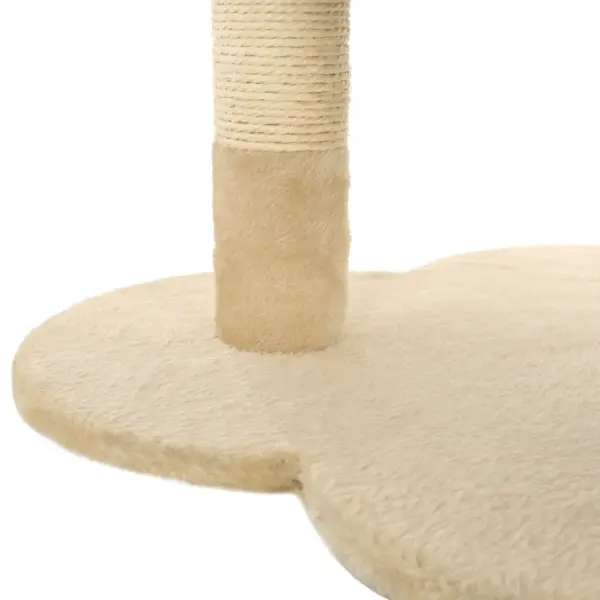 Kassimaja kraapimispuu ja hubase voodiga, 50 cm, beež/pruun – 7